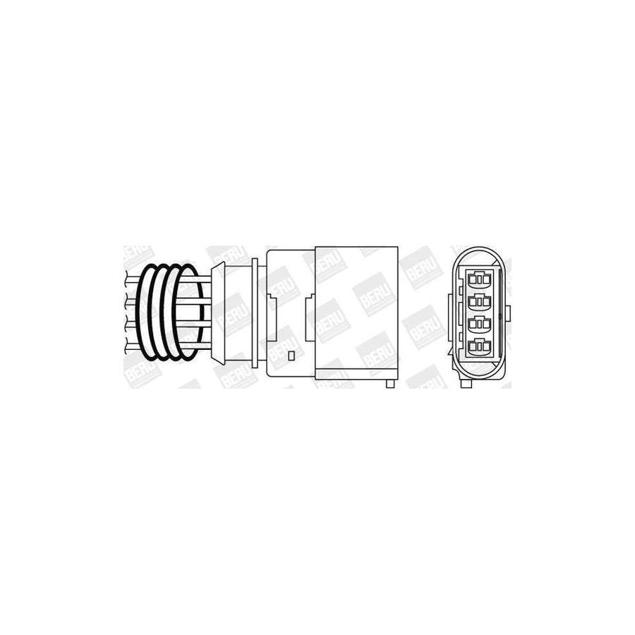 Beru Oph054 Lambda Sensor for Audi A8 D3 (4E2, 4E8)