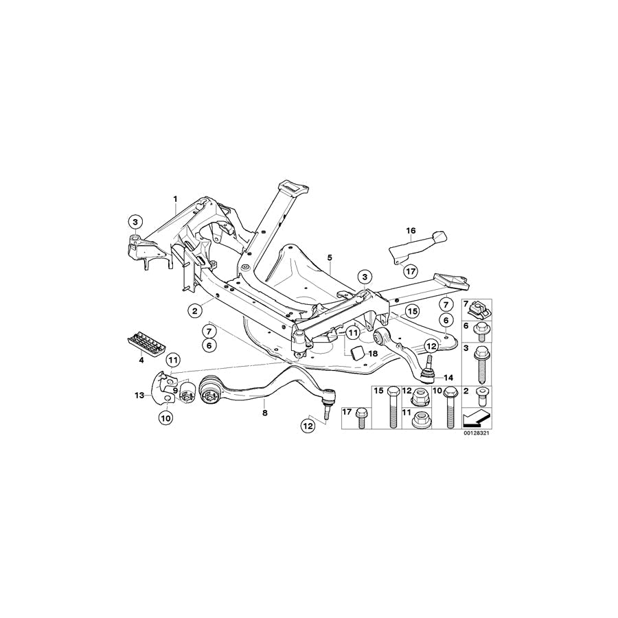 Genuine BMW 31146756438 E65 E67 E66 Heat Protection Plate Right (Inc. 740Li, 760Li & 735i) | ML Performance US Car Parts