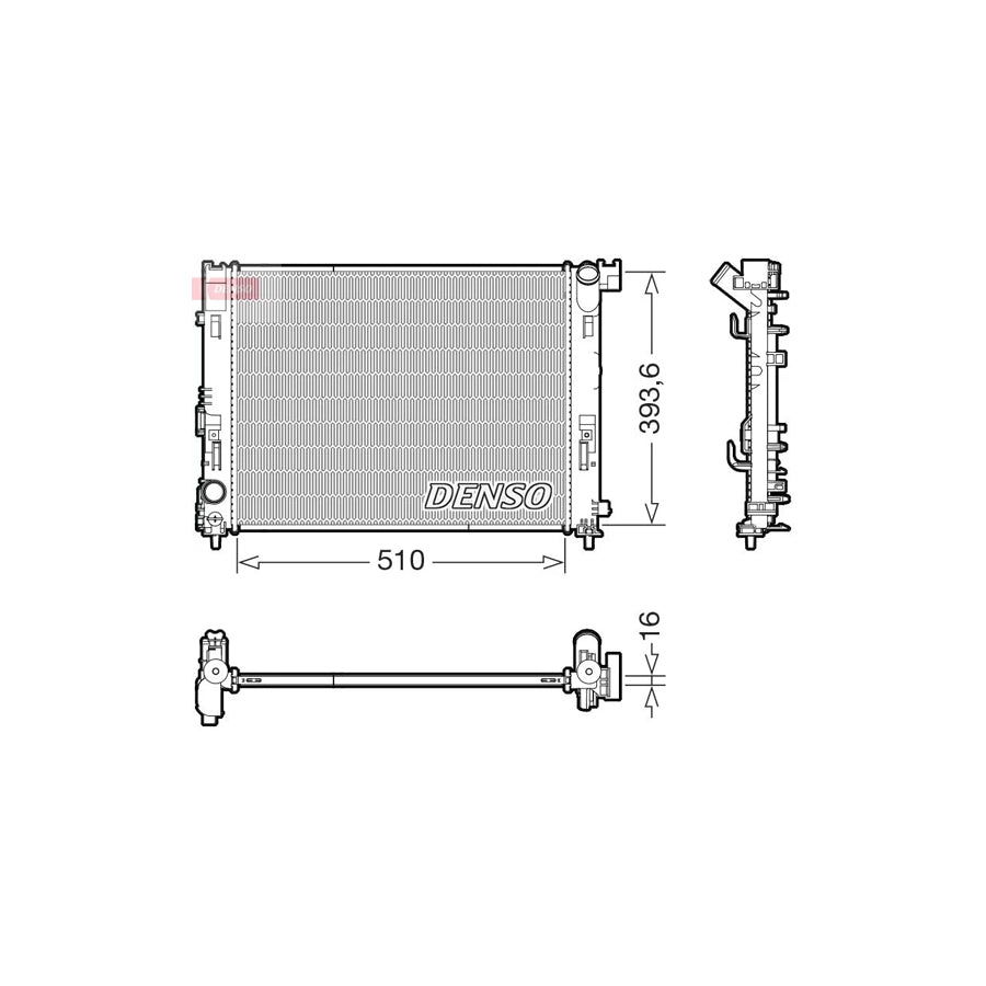 DENSO DRM46103 Engine Radiator