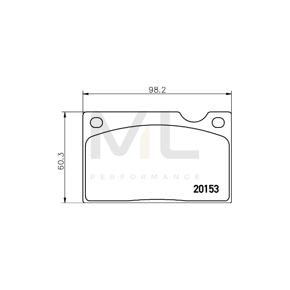 Hella 8DB 355 018-391 Brake Pad Set Not Prepared For Wear Indicator