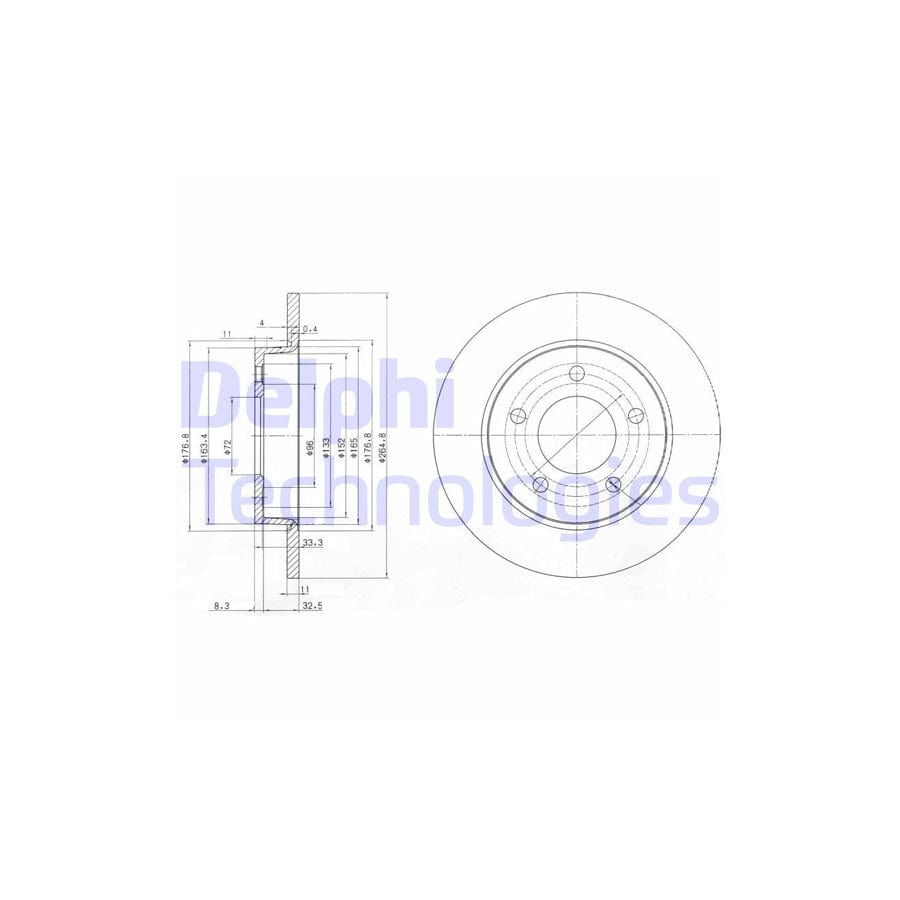 Delphi Bg4025C Brake Disc