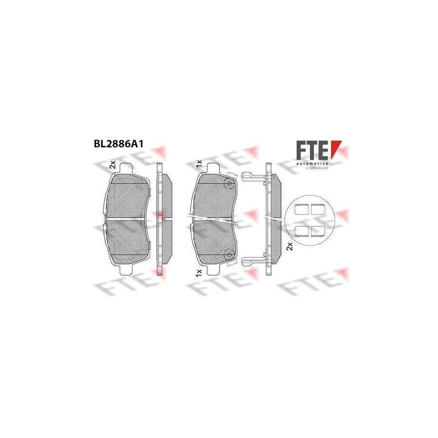 FTE Bl2886A1 Brake Pad Set for Suzuki Ignis III (Mf)