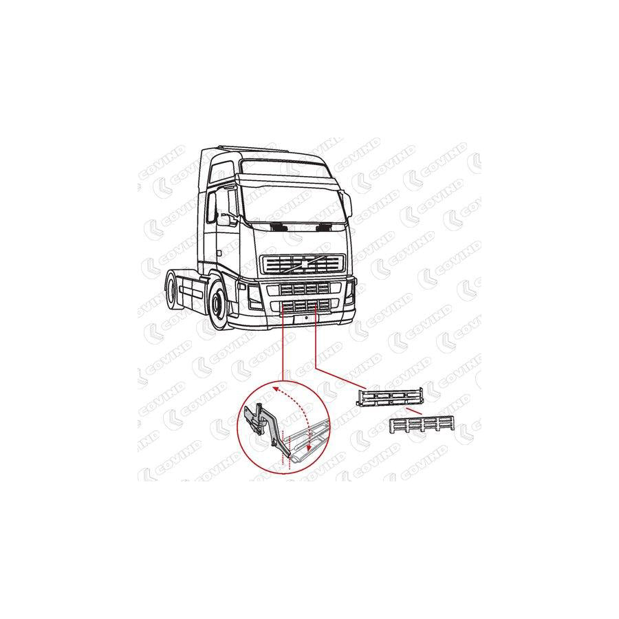 Covind 2Fh/148 Hinge, Bonnet