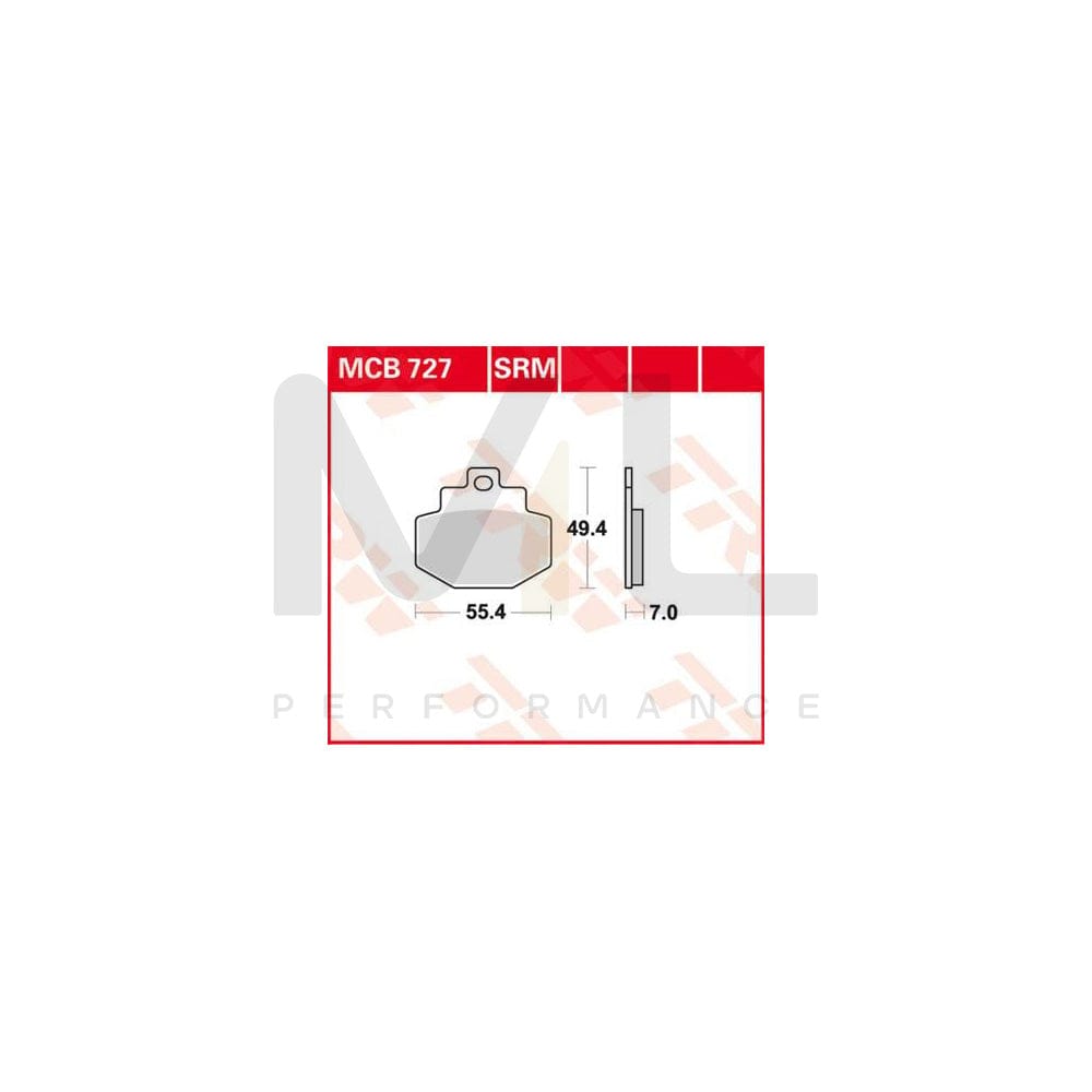 TRW Sinter Maxi Scooter Mcb727Srm Brake Pad Set | ML Performance Car Parts