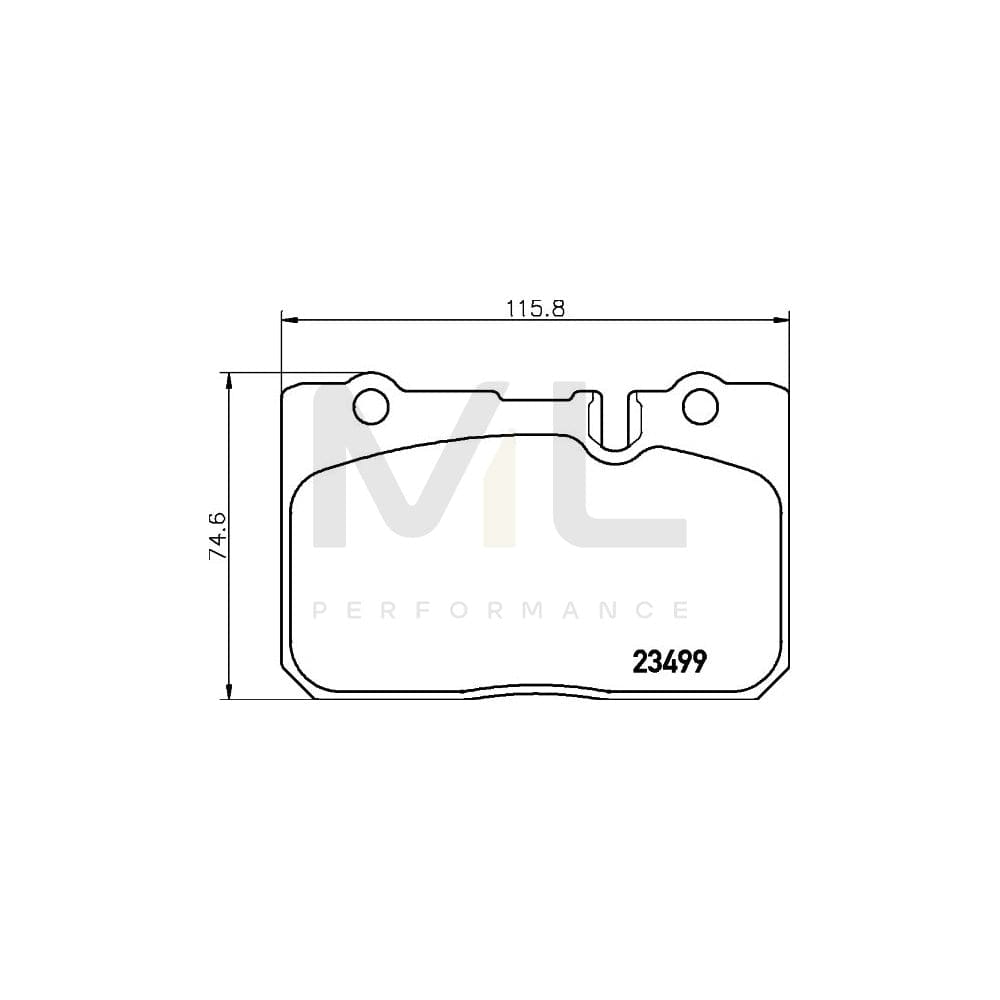 Hella 8DB 355 013-231 Brake Pad Set Prepared For Wear Indicator