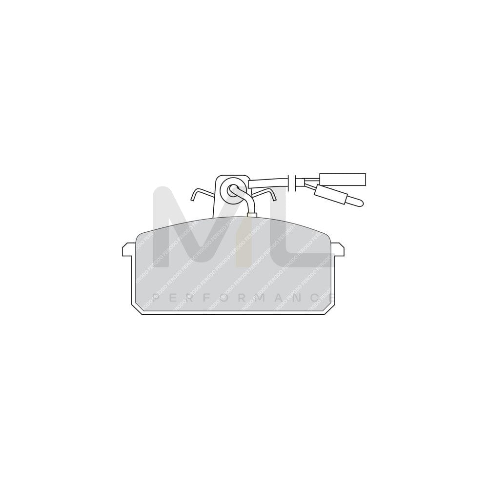 Ferodo Sl Fsl4014 Brake Pad Set With Acoustic Wear Warning, With Piston Clip | ML Performance Car Parts