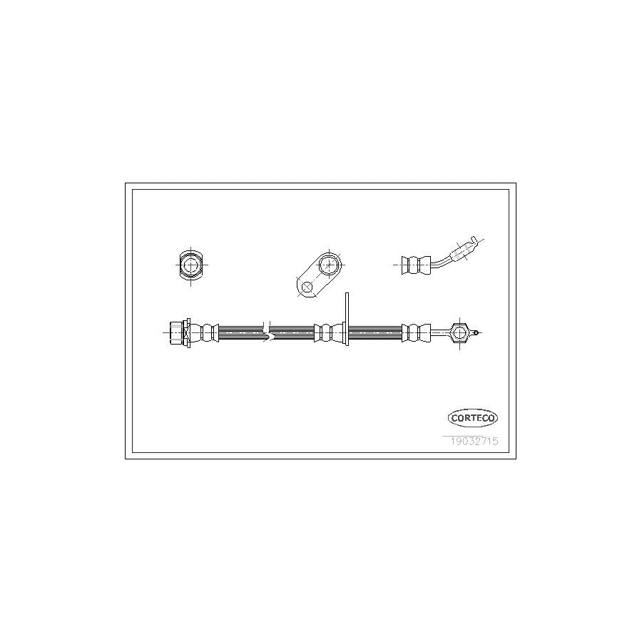 Corteco 19032715 Brake Hose for Toyota Rav 4