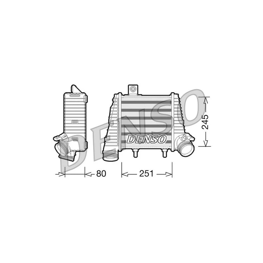 DENSO DIT02016 Intercooler for Audi A8 D4 (4H2, 4H8, 4Hc, 4Hl)