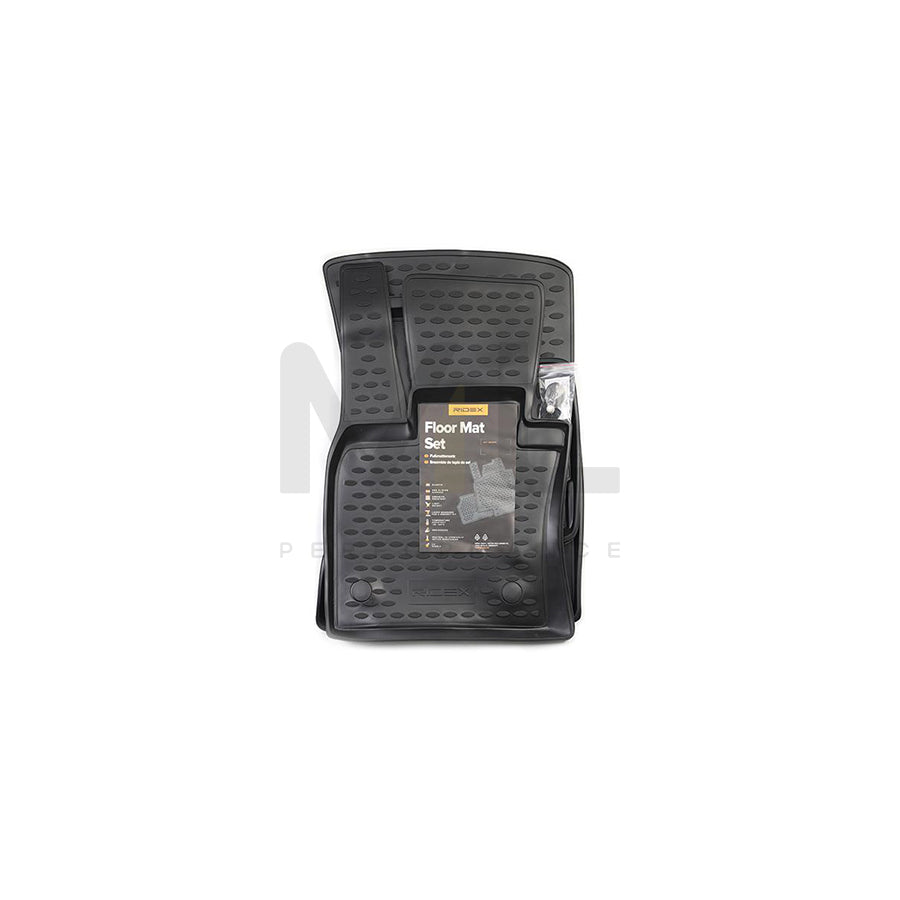 RIDEX Tailored 215A0032 Floor mat set Elastomer, Front and Rear, Quantity: 3, Black