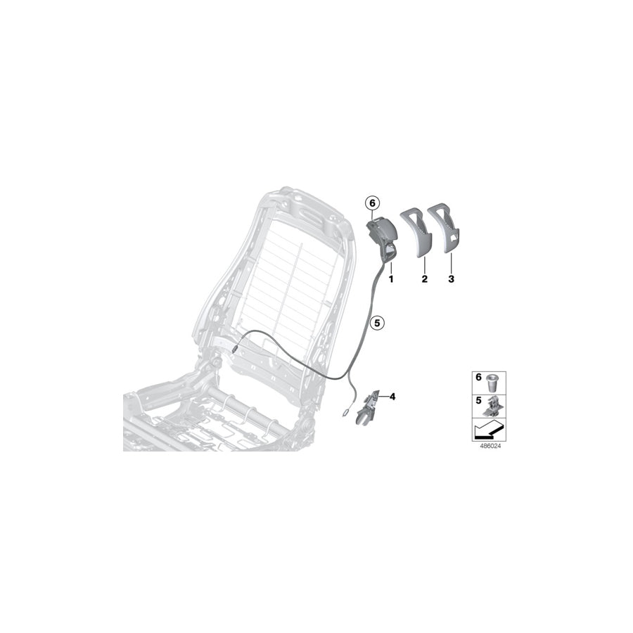 Genuine BMW 52107363747 F32 Cover, Release Left VENETOBEIGE (Inc. 420dX, 440iX & 425d) | ML Performance US Car Parts