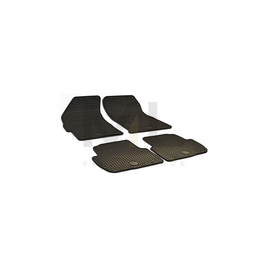 WALSER 50428 Floor mat set for CHEVROLET SPARK Elastomer, Front and Rear, Quantity: 4, Black