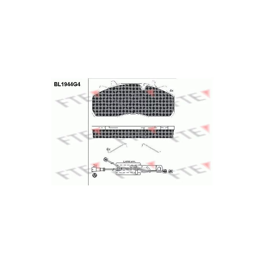FTE Bl1944G4 Brake Pad Set