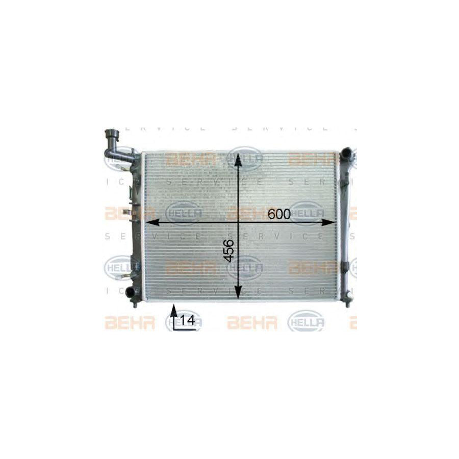 Hella 8MK 376 763-711 Engine Radiator