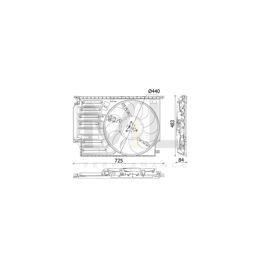 MAHLE ORIGINAL CFF 547 000P Fan, radiator ???: 440,0mm | ML Performance Car Parts