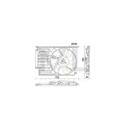 MAHLE ORIGINAL CFF 547 000P Fan, radiator ???: 440,0mm | ML Performance Car Parts