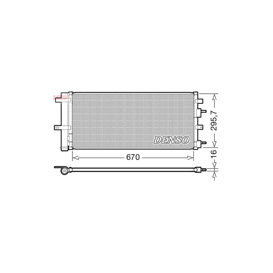 DENSO DCN10053 Air Conditioning Condenser