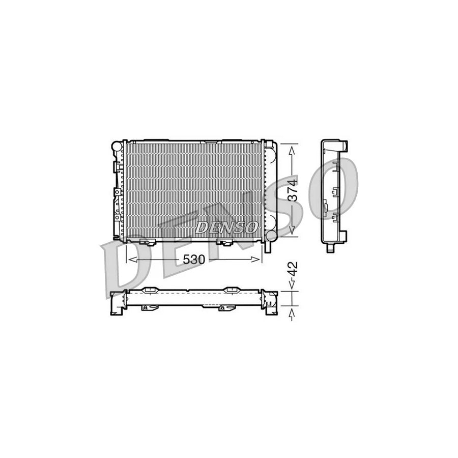 DENSO DRM17025 Engine Radiator