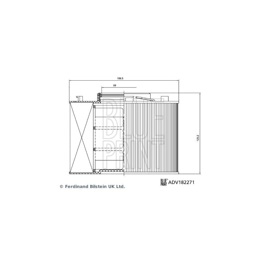 Blue Print Adv182271 Air Filter