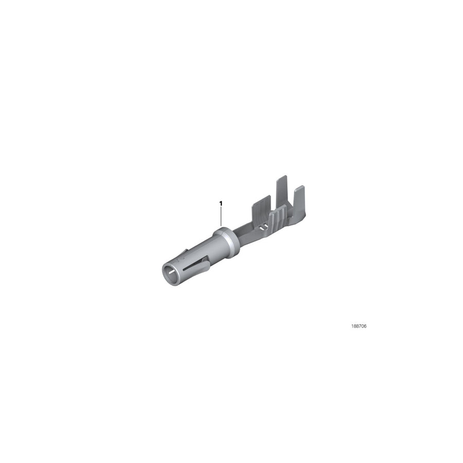 Genuine BMW 12521436206 E34 E90 F30 Bushing Contact 0,5-1,0 mm² AG (Inc. 125d) | ML Performance UK Car Parts
