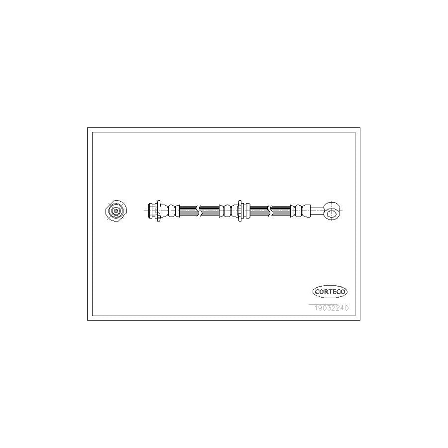 Corteco 19032240 Brake Hose for Nissan Almera