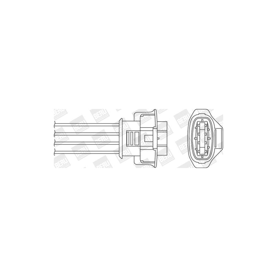 Beru Oph076 Lambda Sensor for Porsche Carrera Gt (980)
