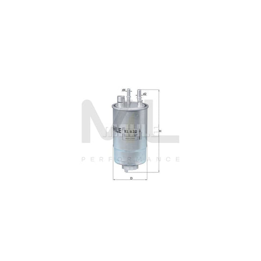 MAHLE ORIGINAL KL 630 Fuel filter In-Line Filter | ML Performance Car Parts