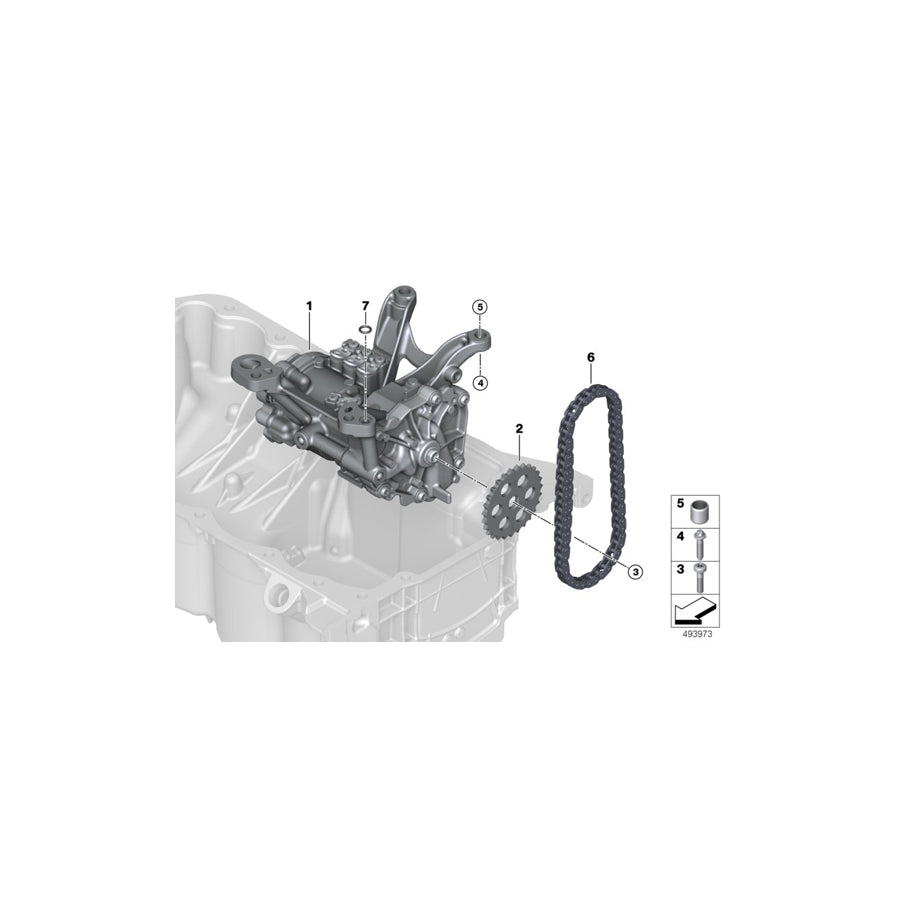 Genuine BMW 11418631843 G11 F44 Chain (Inc. X2 20i, JCW & 228iX) | ML Performance US Car Parts