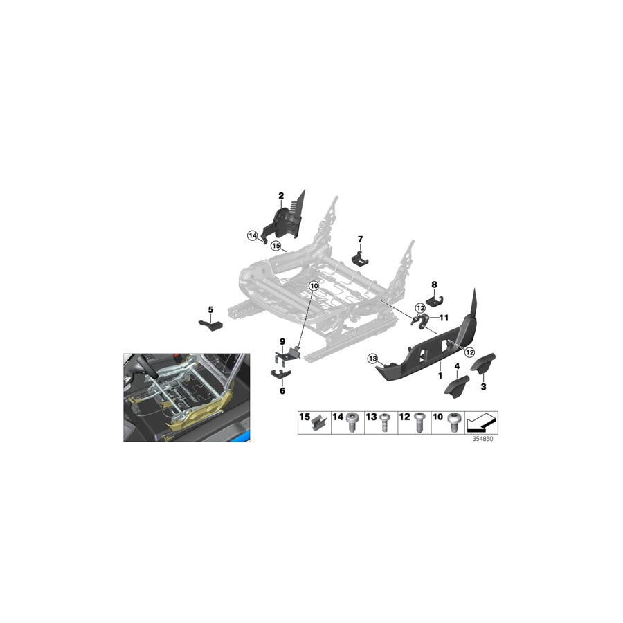 Genuine BMW 52107362118 Lever Right (Inc. i3 94Ah, i3 60Ah Rex & i3s 120Ah) | ML Performance US Car Parts