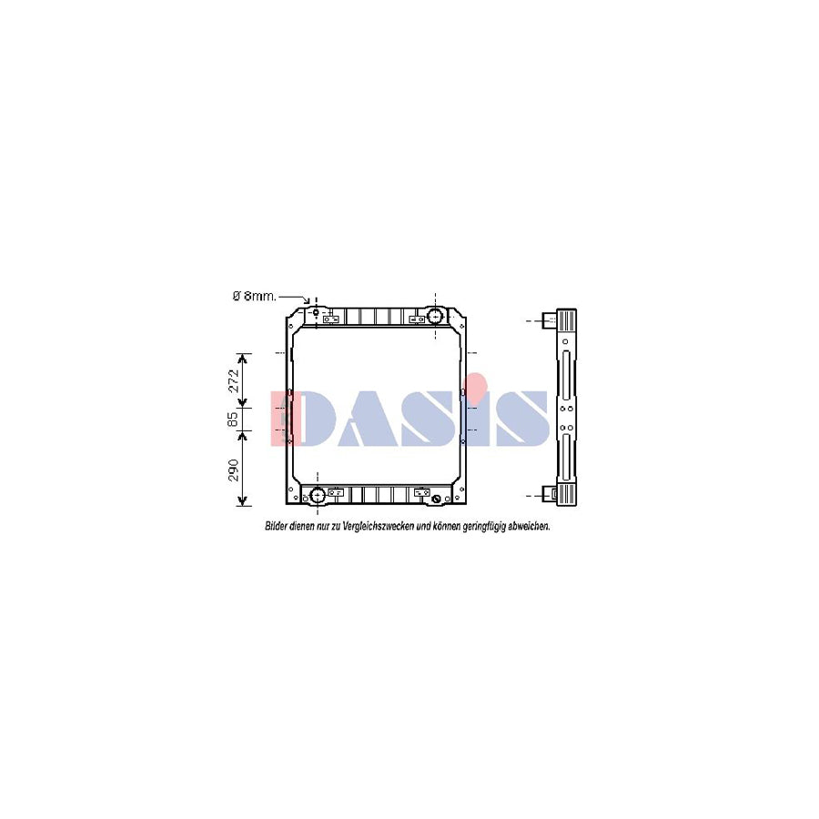 AKS Dasis 400550N Engine Radiator