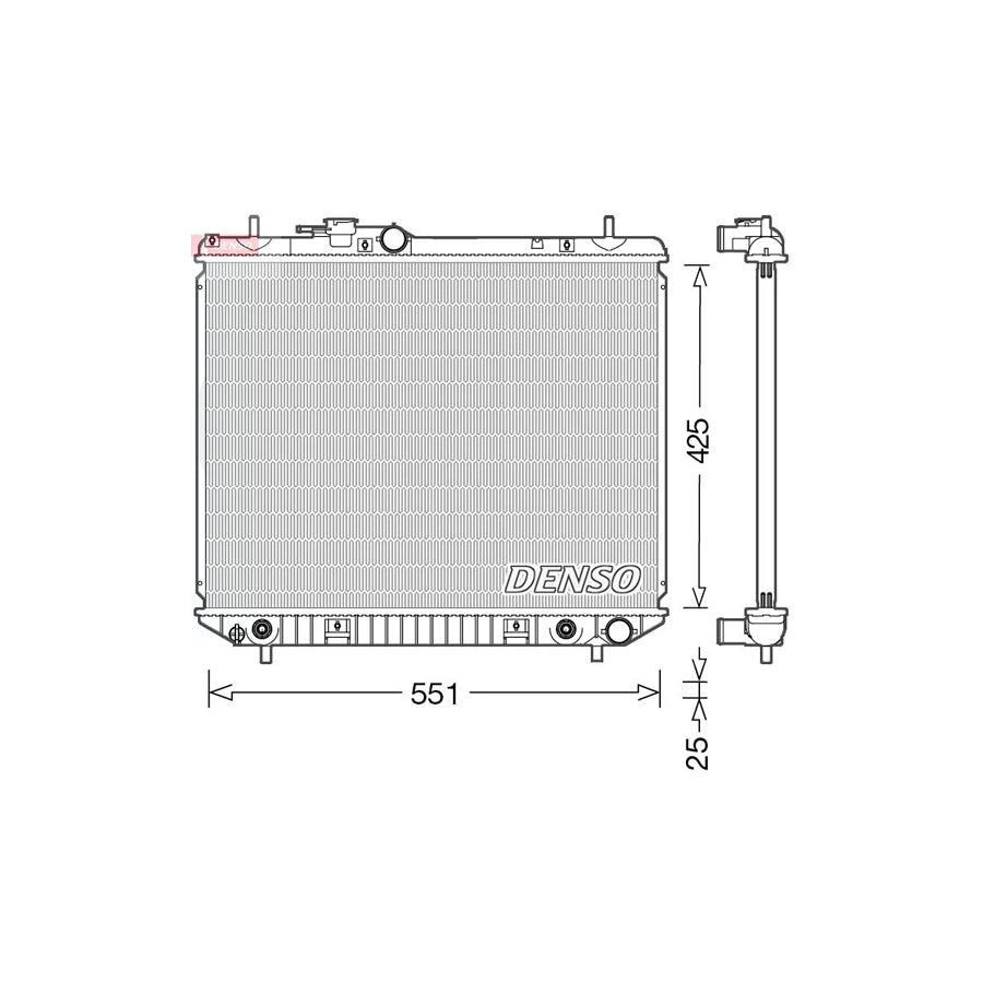 DENSO DRM35005 Engine Radiator for Daihatsu Terios I (J1)