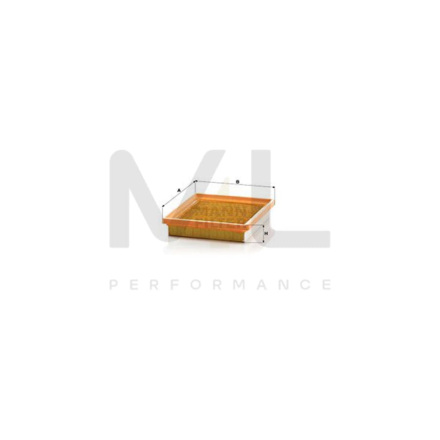 MANN-FILTER C 1925 Air Filter for FORD Fiesta Mk5 Hatchback (JH1, JD1, JH3, JD3) Filter Insert