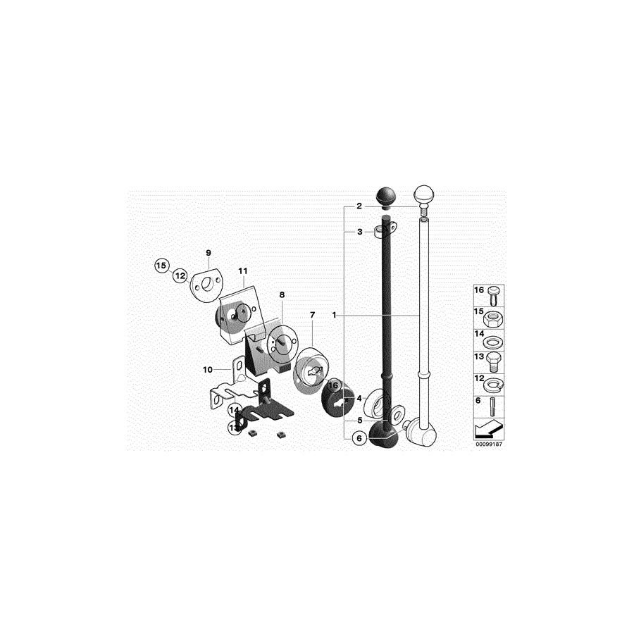 Genuine BMW 72607134637 E60 E60 Left Base (Inc. M5, 528xi & 528i) | ML Performance US Car Parts