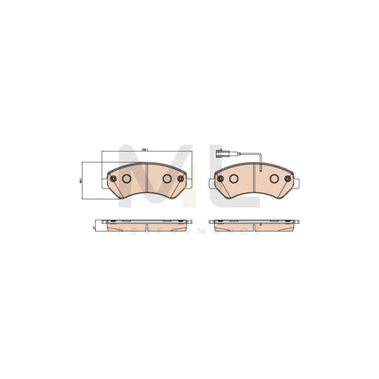 TRW Gdb2069 Brake Pad Set For Fiat Ducato Incl. Wear Warning Contact | ML Performance Car Parts