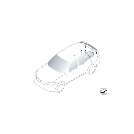 Genuine BMW 51317292394 F15 Cover, Windshield, Top (Inc. X5) | ML Performance US Car Parts