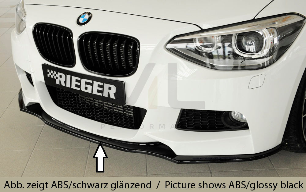 Rieger 00099231 BMW 1 Series F20 F21 Front Splitter 5 | ML Performance UK Car Parts