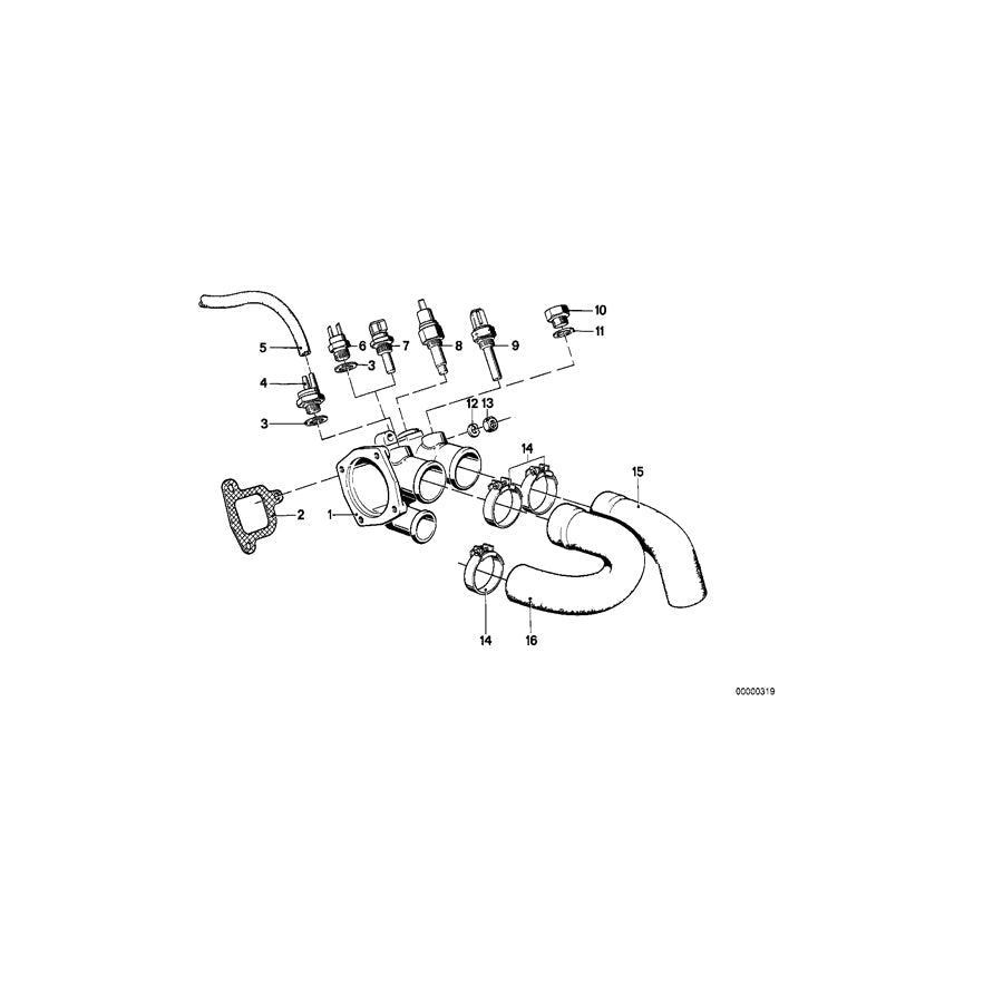 Genuine BMW 11531265271 E23 Hose (Inc. 728i, 745i & 733i) | ML Performance US Car Parts