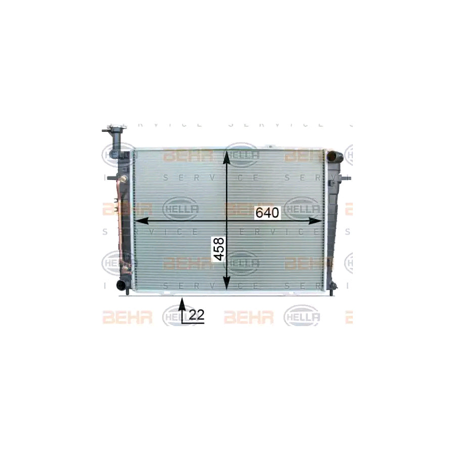 Hella 8MK 376 763-674 Engine Radiator