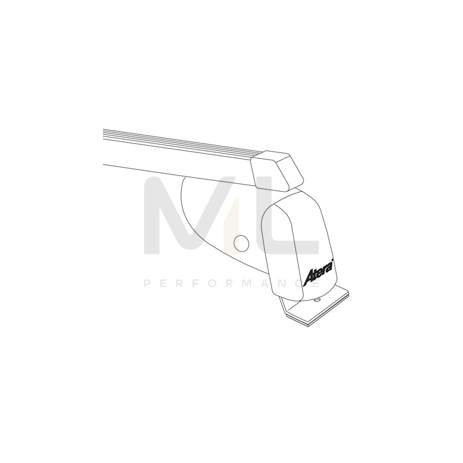 Atera Signo 044104 Roof bars for Fiat Doblo for cars without rails, 122 cm, 100 kg, Steel