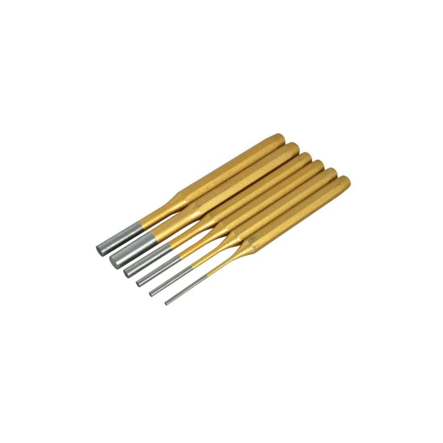 BlueSpot Tools B/S22449 Gold Pin Punch Set 6 Piece