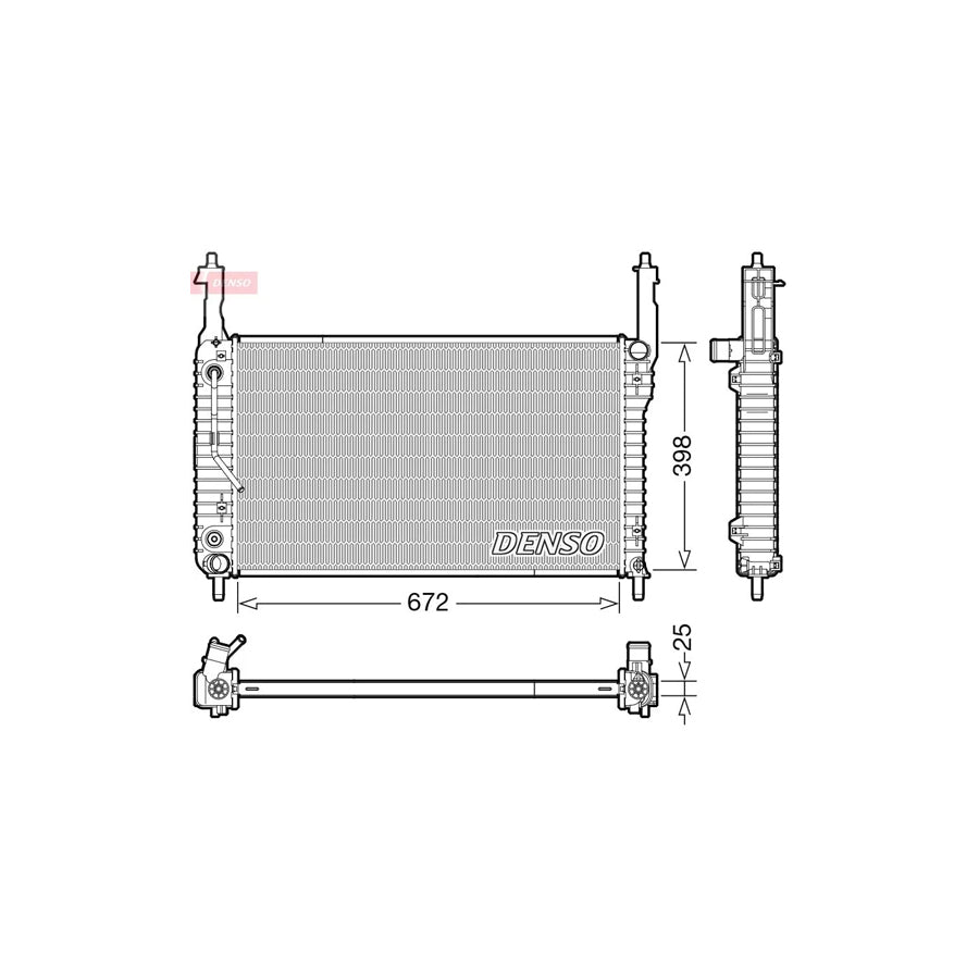DENSO DRM20123 Engine Radiator for Opel Antara (L07)