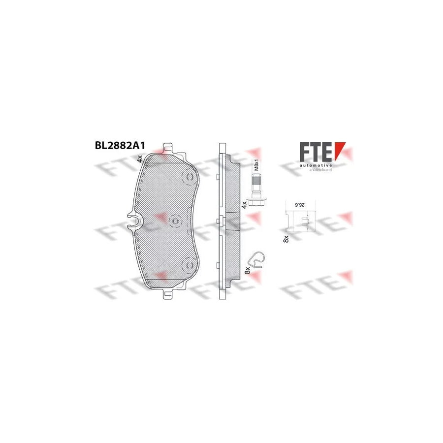 FTE Bl2882A1 Brake Pad Set