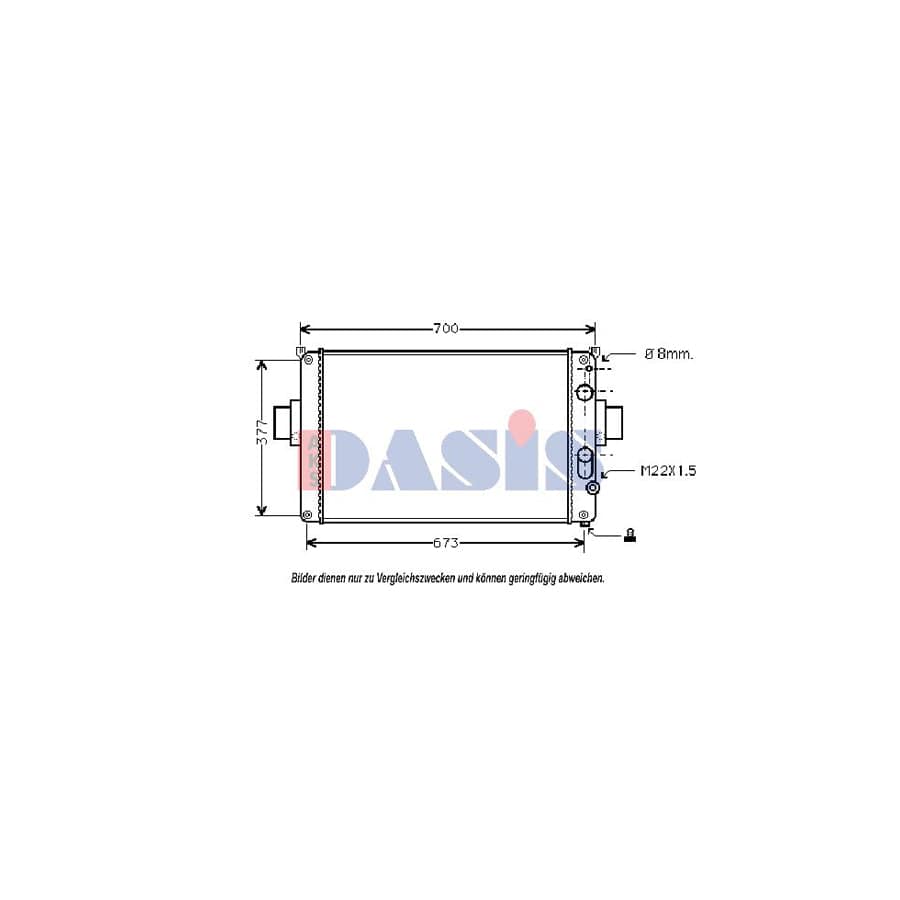 AKS Dasis 400580N Engine Radiator for Iveco Daily