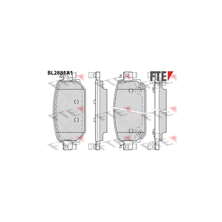 FTE Bl2881A1 Brake Pad Set