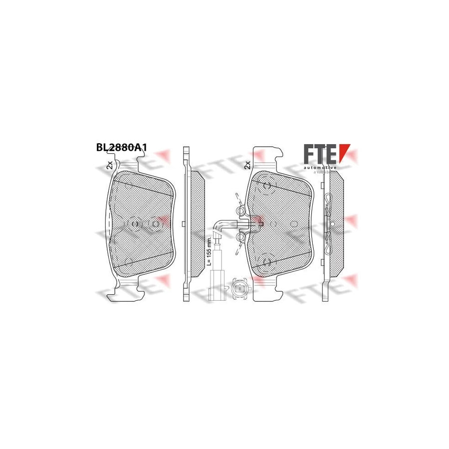 FTE Bl2880A1 Brake Pad Set