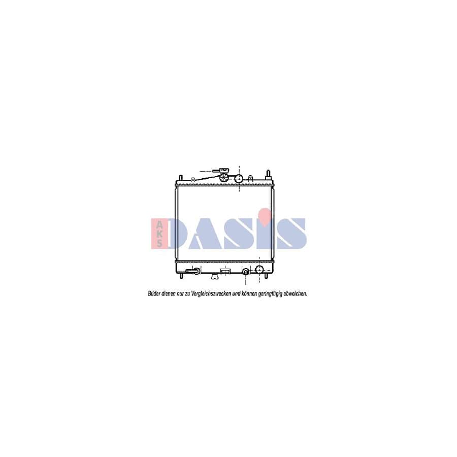 AKS Dasis 070066N Engine Radiator for Nissan Micra III Hatchback (K12)