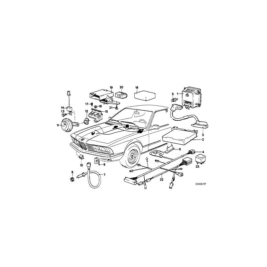 Genuine BMW 65811368311 E24 E23 Input Unit On-Board Computer (ENGLISH) (Inc. 633CSi, 735i & 628CSi) | ML Performance US Car Parts