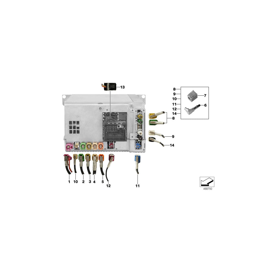 Genuine BMW 61119319285 F06 Rep.Module Teleservices (Inc. 650iX 4.4, 640iX & 640dX) | ML Performance US Car Parts