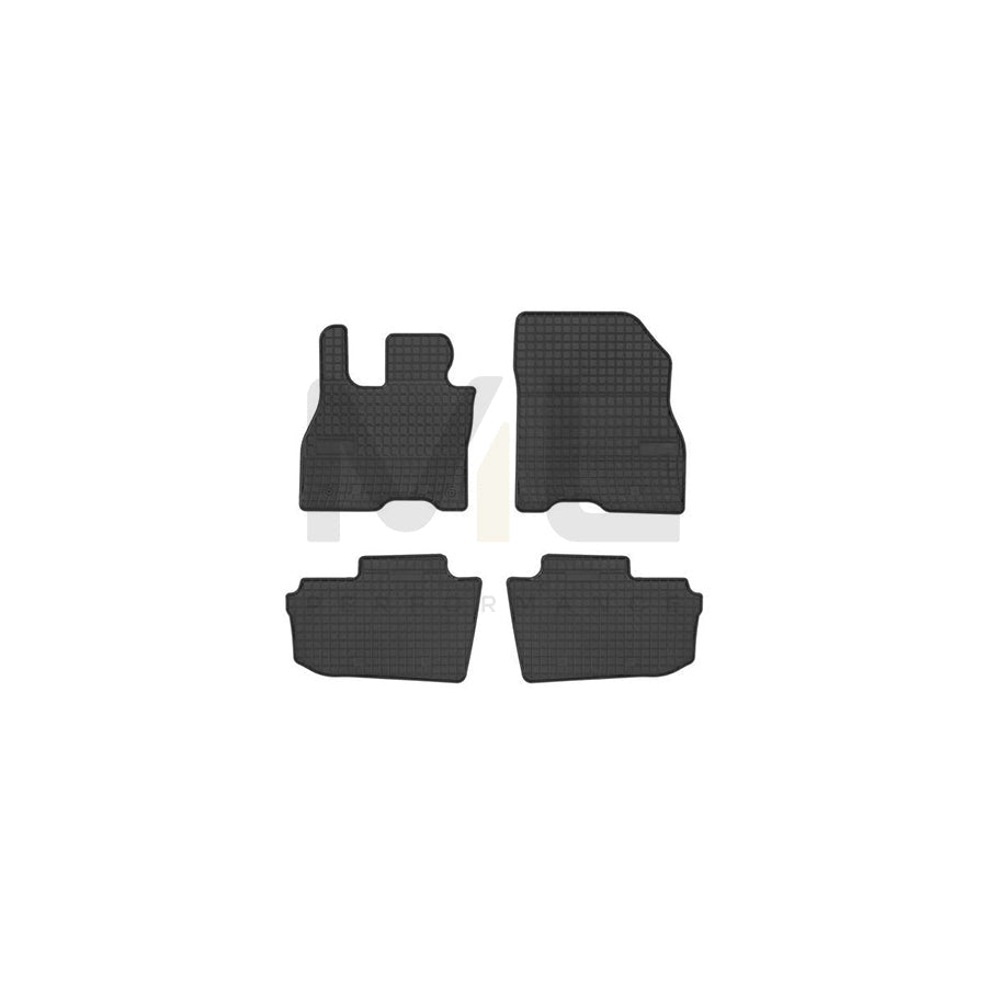 FROGUM Tailored 402102 Floor mat set for NISSAN Leaf II (ZE1) Elastomer, Front and Rear, Quantity: 4, Black, (LHD)