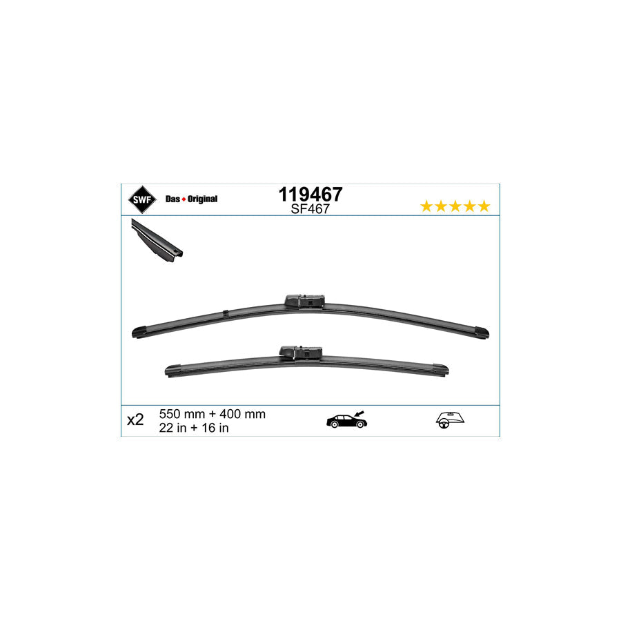 Swf Visioflex 119467 Wiper Blade For Ford Ecosport Mk2 | ML Performance US Car Parts