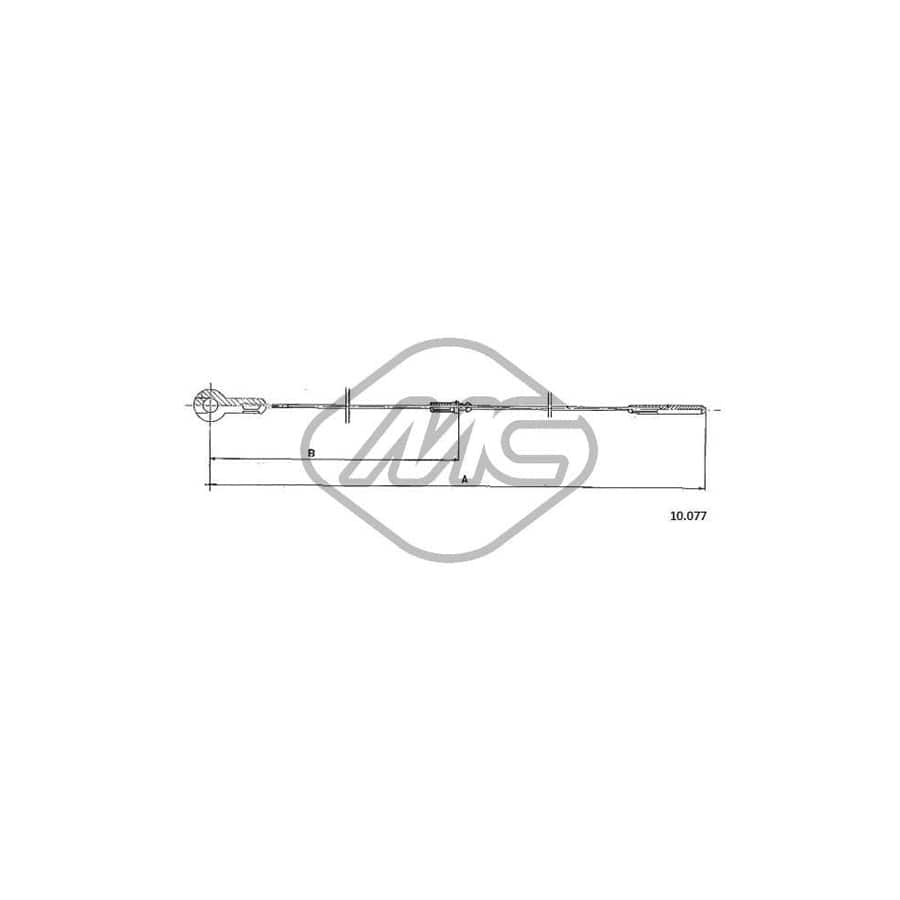 Metalcaucho 83805 Throttle Cable for VW TRANSPORTER